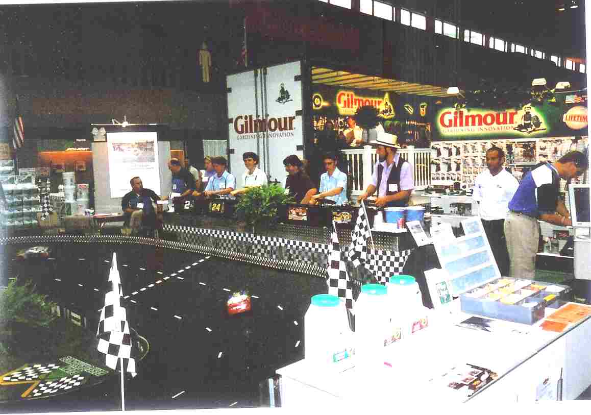 Micro Reality Nascar Racing At A Corporate Seminar Party